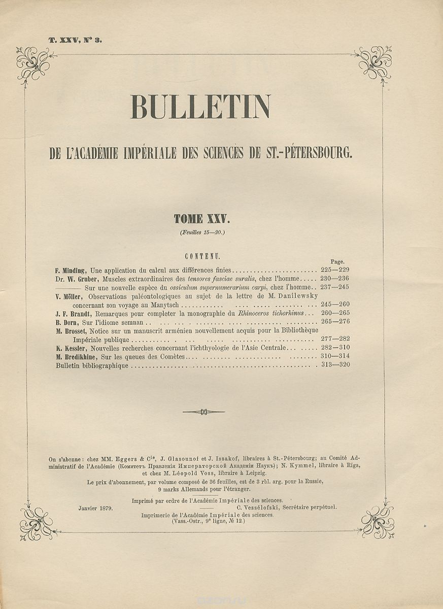 Bulletin de l