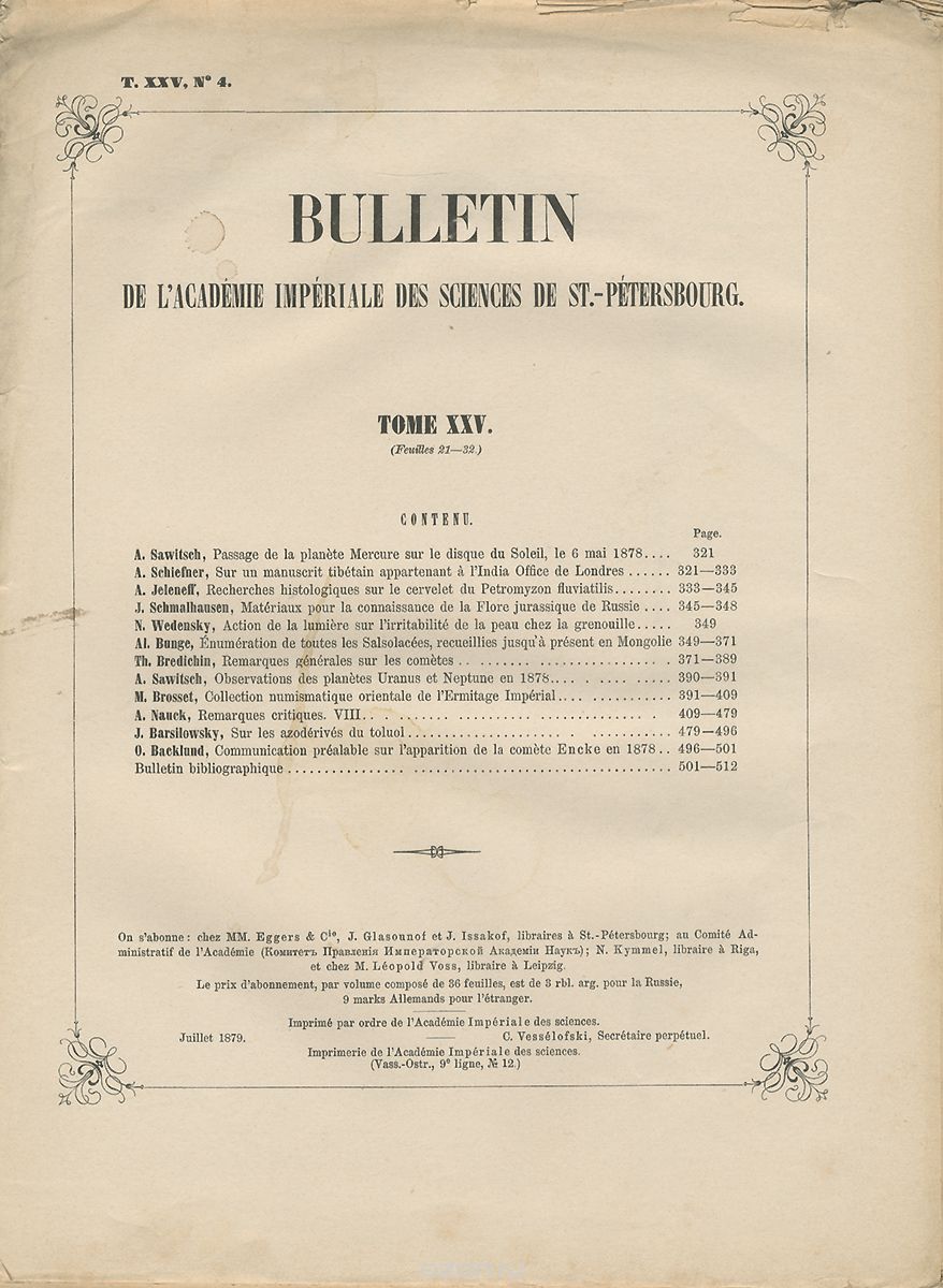 Bulletin de l
