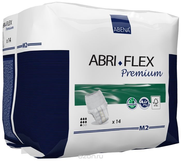Abena Подгузники для взрослых Abri-Flex М2 дневные+ 14 шт 41084