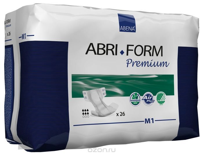 Abena Подгузники для взрослых Abri-Form M1 дневные 26 шт 43061