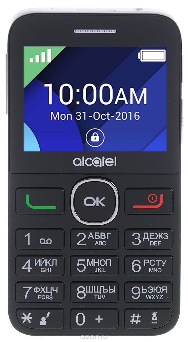 Alcatel 2008G, Black Pure White