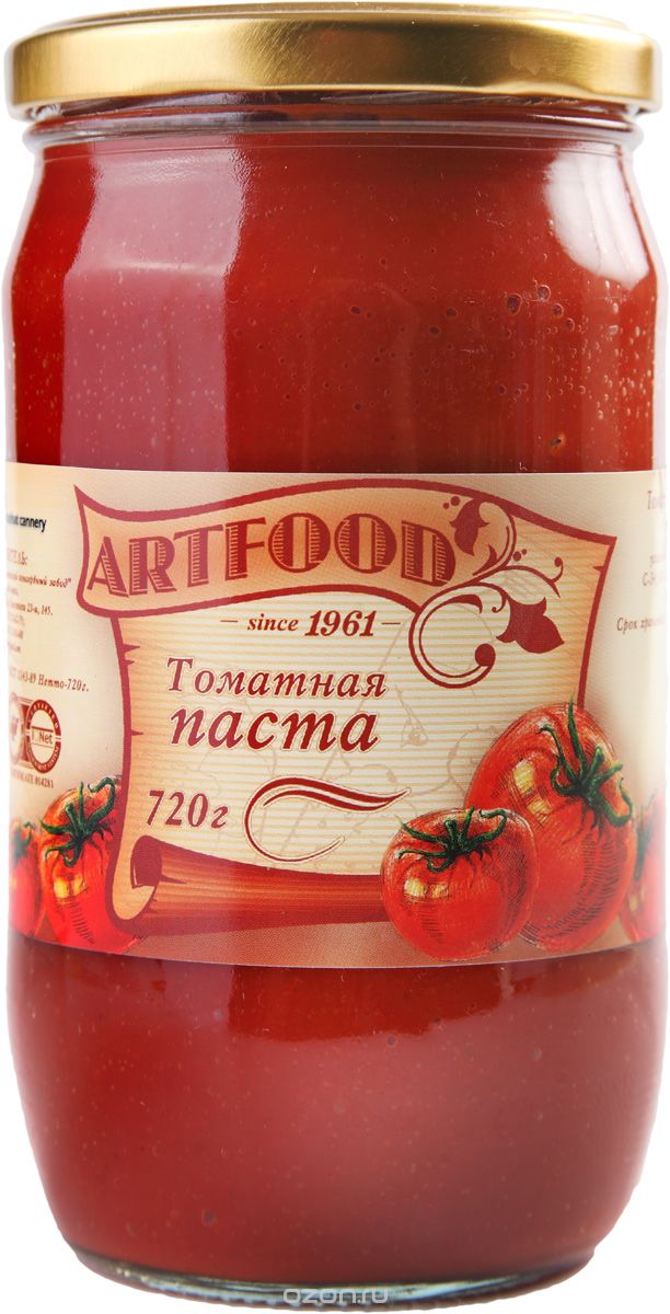 Artfood томатная паста, 720 г