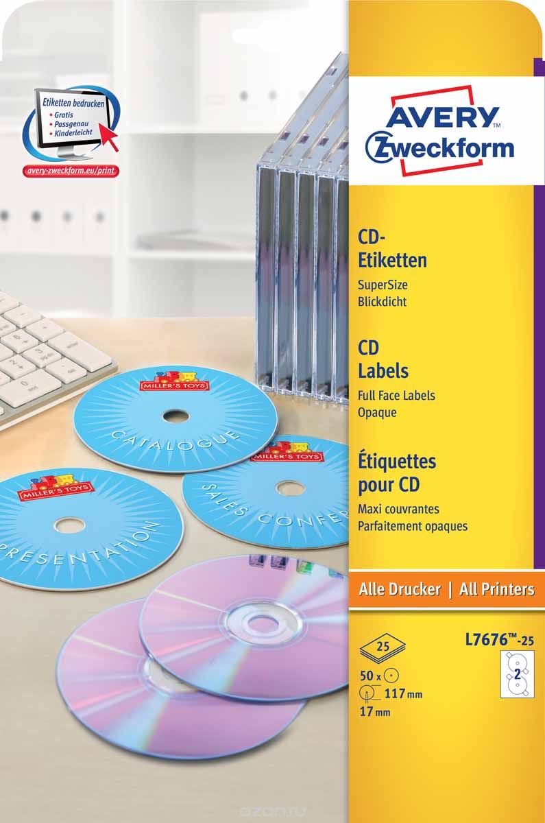   CD/DVD Avery Zweckform,  117 , 50 