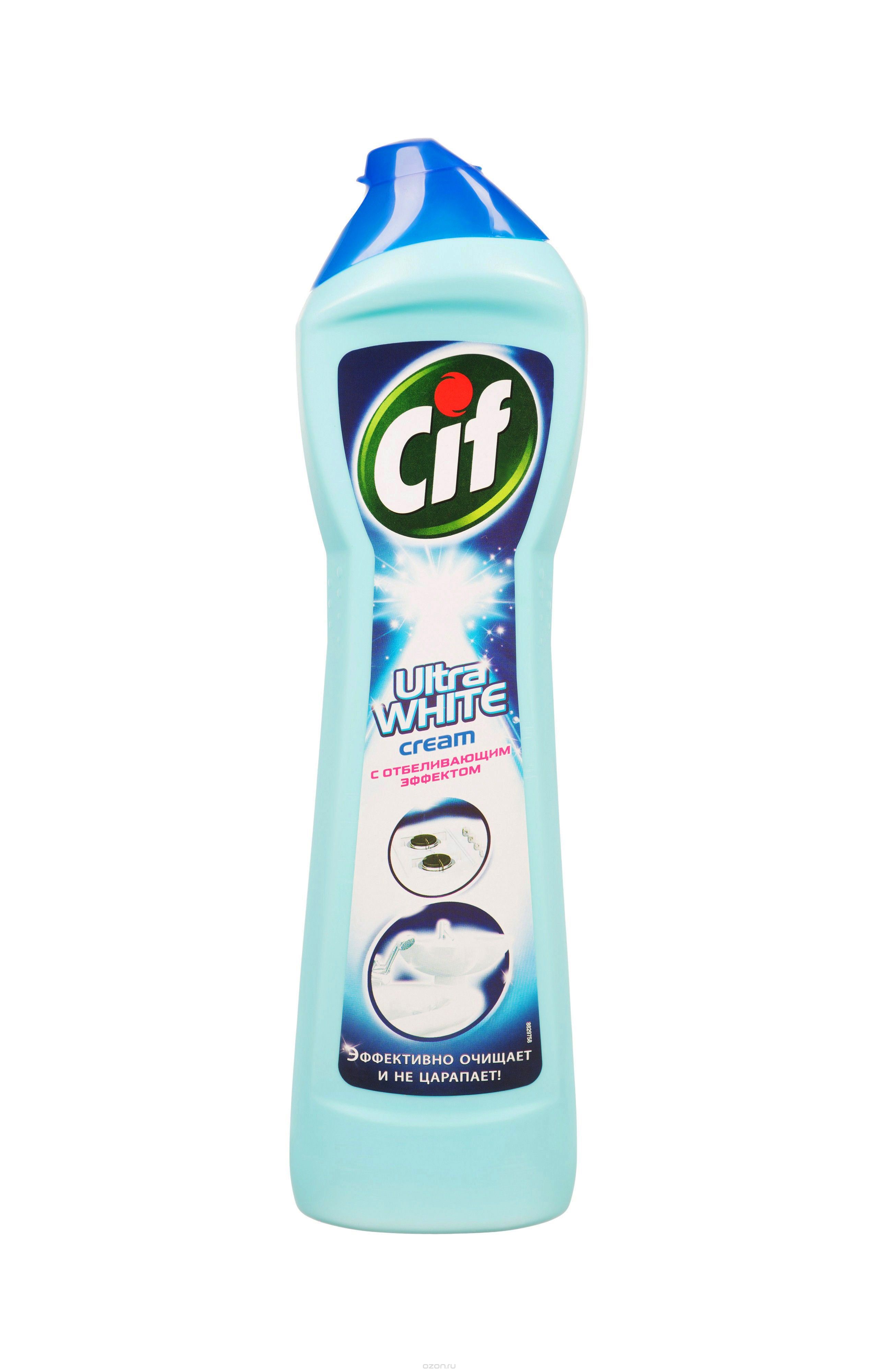 Cif Чистящий крем "Ultra White", с отбеливающим эффектом, 500 мл