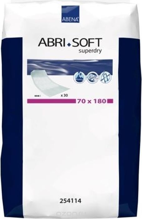 Abena Пеленки впитывающие Abri-Soft Superdry 70 x 180 см 30 шт