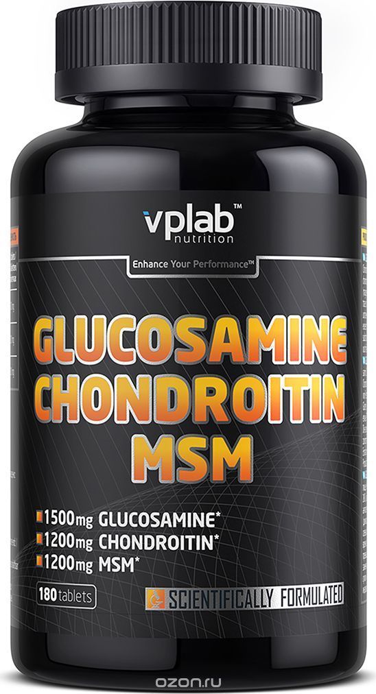    Vplab Glucosamine & Chondroitin & MSM, , 180 