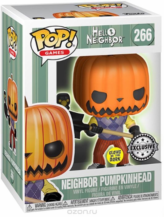 Funko POP! Vinyl  Games Hello Neighbor Pumpkin Head GITD (Exc) 25902
